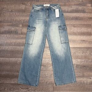 Indigo Rein Light Blue Flare & Wide Leg Jeans